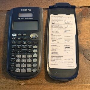 Texas Instruments TI-36X Pro Calculator with cover
